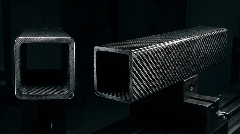 Square Carbon Fiber Tube — 3K Twill T700