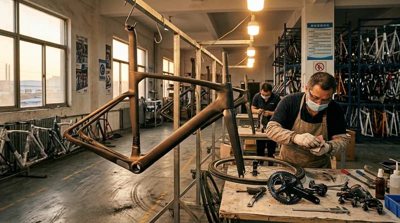 Custom Carbon Fiber Bicycle Frame