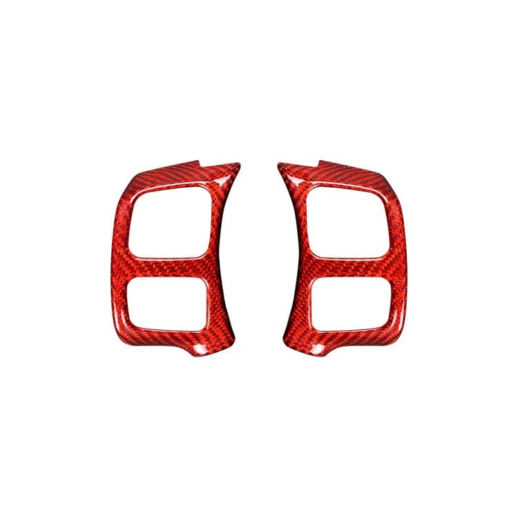 Real Carbon Fiber Steering Wheel Button Frame Trim for Lexus 7